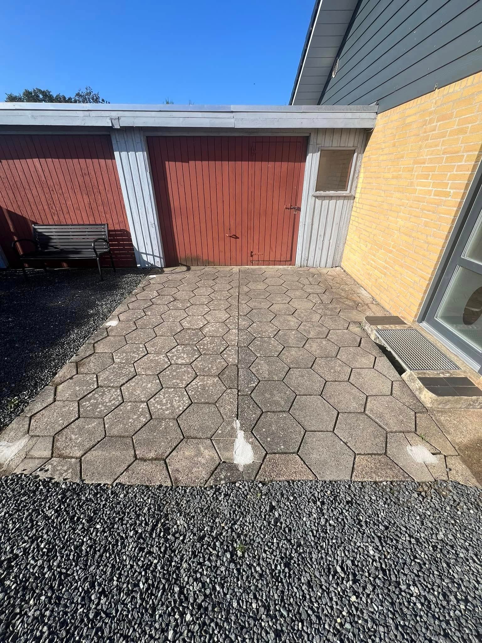 Før behandling - Indkørsel