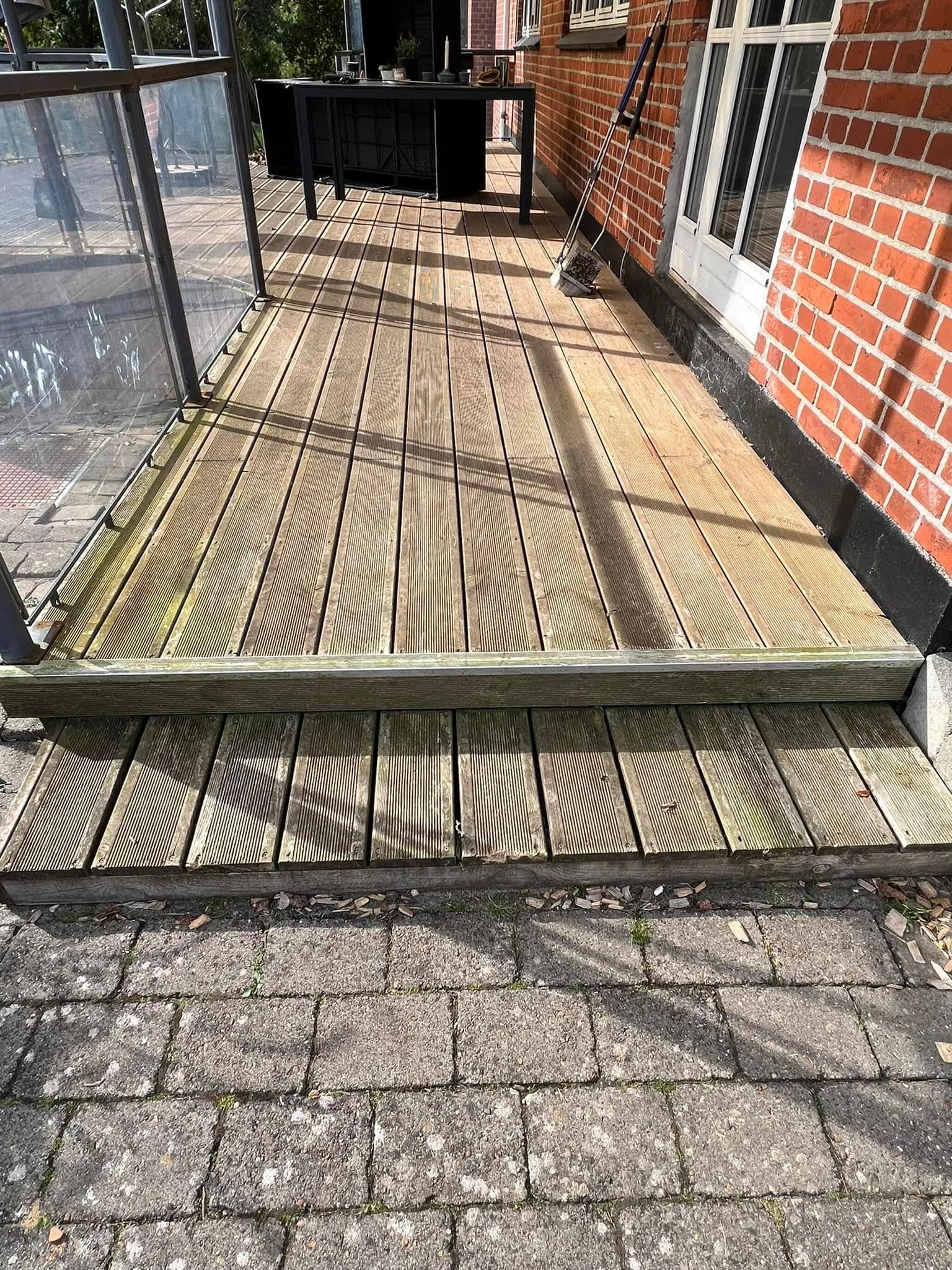 Træterrasse rens